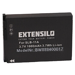 Vhbw EXTENSILO Batterie compatible avec Samsung EX1, TL320, TL500 appareil photo, reflex numérique (1000mAh, 3,7V, Li-ion)