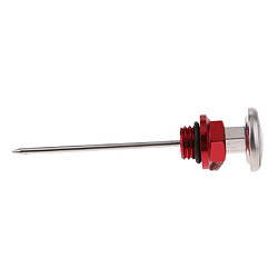 Jauge de réservoir d'huile de 14.5cm w / jauge de température pour 110cc 125cc scooter rouge pas cher