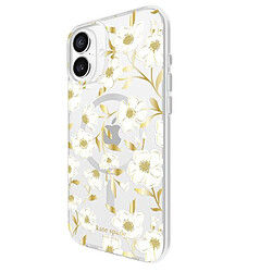 Acheter Kate Spade Coque pour iPhone 16 Plus MagSafe Motif Fleurs de soleil Antimicrobienne Blanc / Jaune