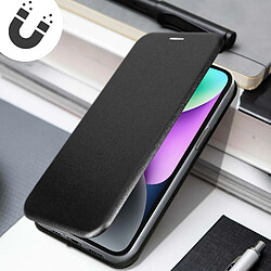 Acheter Avizar Housse iPhone 14 Clapet Porte-carte Support vidéo Finition Satinée noir