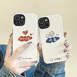 GUPBOO Étui pour iPhone13ProMax Graffiti amour texte simple étui de téléphone portable souple