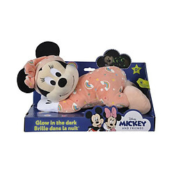 Avis Disney Peluche Minnie Brille dans la nuit Rose - L 30 x P 18 x H 26 cm - Rose