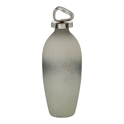 BigBuy Home Bouteille Gris Argenté Aluminium Verre 12 x 12 x 36 cm Décorative