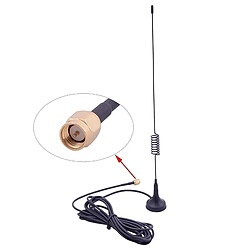 Wewoo Antenne noir GSM SMA 900 / 1800MHz à ventouse, longueur de câble: 3m