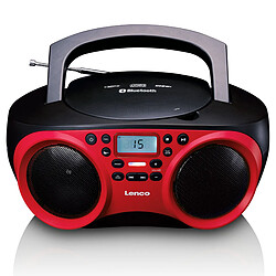 Lenco Radio portable stéréo avec lecteur CD SCD-501RD Rouge-Noir