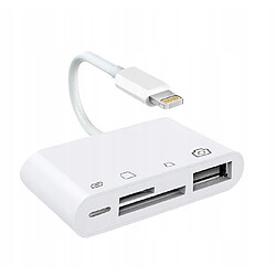 GUPBOO Adaptateur Lightning 4 en 1 OTG/SD/TF/USB,JL801