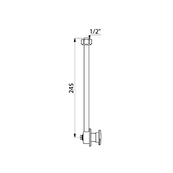 tubulure alimentation - pour urinoirs spéciaux allia aubagne et selles - delabie 751000