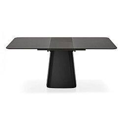 Avis Inside 75 Table extensible 8 couverts HEY GIO 180 cm base métal noir plateau céramique pierre