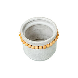 Cache-pot Alexandra House Living Gris Bois Céramique Boulettes 19 x 16 cm