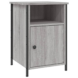 Maison Chic Lot de 2 Tables de chevet - Tables de Nuit sonoma gris 40x42x60cm bois d'ingénierie pas cher