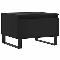 Maison Chic Table basse,Table Console Table d'appoint, Table pour salon noir 50x46x35 cm bois d'ingénierie -MN33284