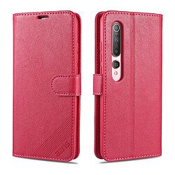 Etui en PU rouge pour votre Xiaomi Mi 10/Mi 10 Pro