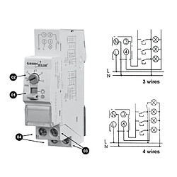 Avis Minuterie d'éclairage d'escalier 16A 250V GreenBlue GB114