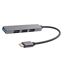 Hub 4 Ports En Aluminium de Qualité Supérieure Vers USB 3.0 Type C pour Ordinateur Portable IMac Pro