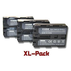 vhbw 3x Batteries compatible avec Sony MVC-CD Serie MVC-CD200, MVC-CD250, MVC-CD300 caméra vidéo caméscope (1400mAh, 7,4V, Li-ion)