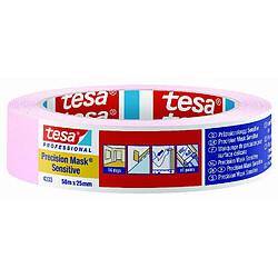 Ruban rose 50m x 25mm masquage de précision supports délicats TESA - 04333-00018-02