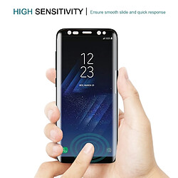 Wewoo Verre trempé noir pour Samsung Galaxy S8 + / G955 0.26mm 9 H Surface Dureté 3D Courbe Sérigraphié Plein écran en Protecteur d'écran avec Adhésif pas cher