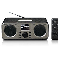 Lenco Radio internet avec DAB+, Bluetooth® et Spotify Connect DIR-141BK Argent-Noir