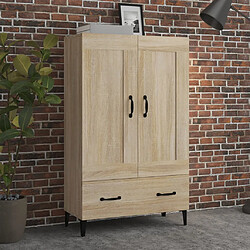 vidaXL Buffet haut Chêne sonoma 70x31x115 cm Bois d'ingénierie