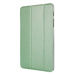 Etui en PU Texture de soie avec support tri-pliure vert pour votre Samsung Galaxy Tab A7 Lite 8.7 pouces