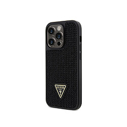 Guess Maroquinerie Guess Coque pour Apple iPhone 15 Pro Triangle Diamond Noir