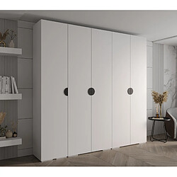 Abiks Meble Armoire Inova 4 À Portes Battantes 236,7/250/47 5 Portes (bianco/nero)