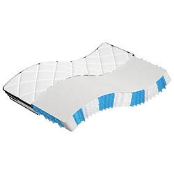 Maison Chic Matelas à ressorts ensachés moyen plus, Matelas doux 140x190 cm -GKD52949