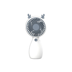 Ventilateur Portatif Portatif Longue Endurance Ventilateur Rechargeable USB à Grand Volume d'Air en Plastique pour la Maison-Blanc