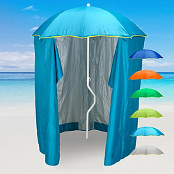 Parasol de plage léger visser tente protection uv GiraFacile 200 cm Zeus, Couleur: Turquoise