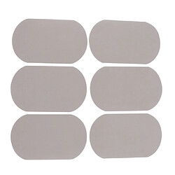 6pcs patchs de genou ovale coude réparation Applique couture daim gris pas cher