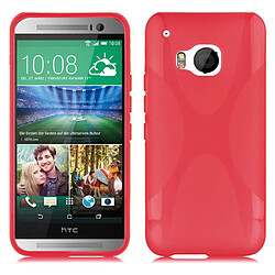 Cadorabo Coque HTC ONE M9 Etui en Rouge