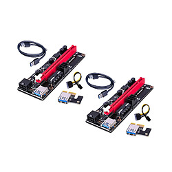 PCI-E VER 009S 1x à 16x Extension Graphique Adaptateur USB 3.0 Câble USB Noir