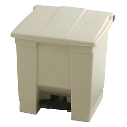 Rubbermaid Collecteurs de déchets à pédale Legacy avec couvercle hermétique retenant les odeurs volume 30 litres coloris beige