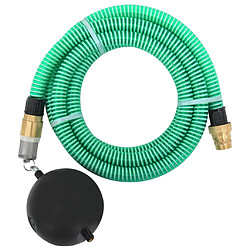 vidaXL Tuyau d'aspiration avec raccords en laiton vert 1,1" 20 m PVC