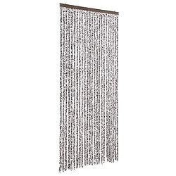 vidaXL Moustiquaire Marron et beige 100 x 220 cm Chenille