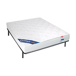 Vente-Unique Ensemble 140 x 190 cm cadre à lattes + matelas mousse ép.15cm - ZEUS de DREAMEA