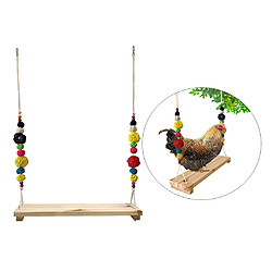 Poulet Swing Large Perroquets Perche En Bois Pour Poule Grands Oiseaux Aras Canaries A pas cher