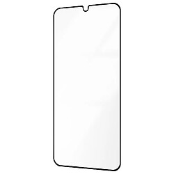 Avizar Verre Trempé pour Samsung Galaxy A15 Adhésion Totale Noir Transparent