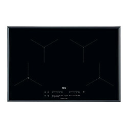 AEG IAE84431FB Table de Cuisson 3200W 4 Foyers Câble Électrique Verre Noir