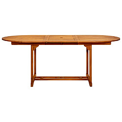 Avis vidaXL Table de jardin 200x100x75 cm Bois d'acacia massif