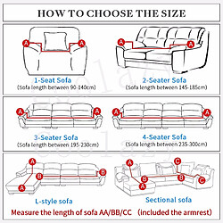 Acheter Wewoo Housse de canapé tout compris Universal Set Sofa Full Cover Add One Piece of Pillow CaseSize Four Seater 235-300cm Silvery Grey