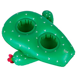 Avis Airmyfun Porte Boisson Gonfable pour Piscine ou Plage, Flotteur, Accessoire d'Eau, Capacité 2 boissons - Cactus 34x33cm