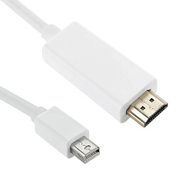 Wewoo Blanc Câble DisplayPort vers HDMI Mâle Mini, Longueur: 1.5m