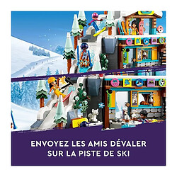 LEGO Friends 41756 Les Vacances au Ski, Set de Mini-Poupées Liann, Aron et Zac et Figurine Animale, Cadeau Noël pas cher