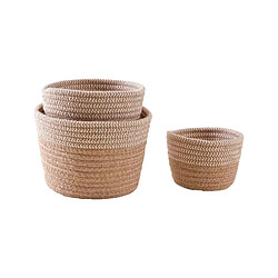 Aubry Gaspard Cache-pots en jute naturelle (Lot de 3).