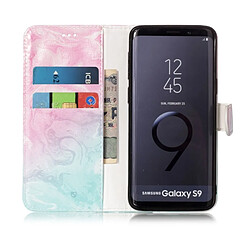 Acheter Wewoo Housse Étui vert pour Samsung Galaxy S9 Rose Marbre Motif Horizontal en cuir Flip avec Titulaire & Card Slots & Wallet