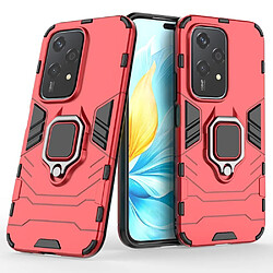 Htdmobiles Coque pour Honor 200 Lite 5G - housse etui rigide anti choc + film ecran - ROUGE