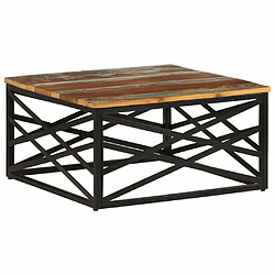 Maison Chic Table basse,Table Console Table d'appoint, Table pour salon 68x68x35 cm Bois de récupération massif -MN34199