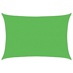 vidaXL Voile d'ombrage 160 g/m² Vert clair 4x6 m PEHD