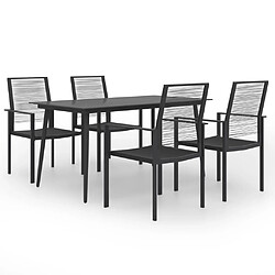 Salle à manger de jardin 5 pcs,Table et chaise à dîner -MN79694